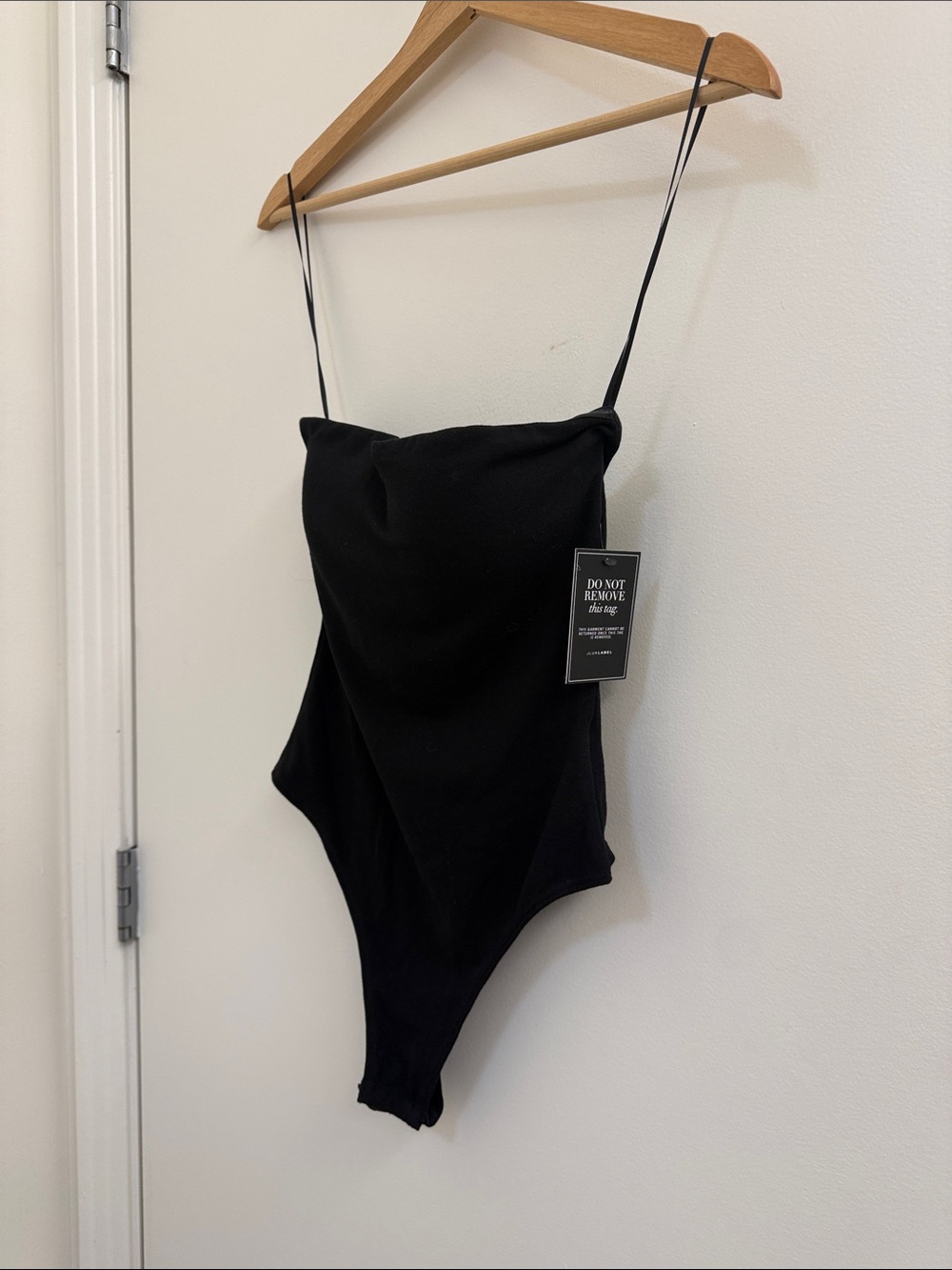 JLUXLABEL NWT Size Small Black Women's Strapless Bodysuit